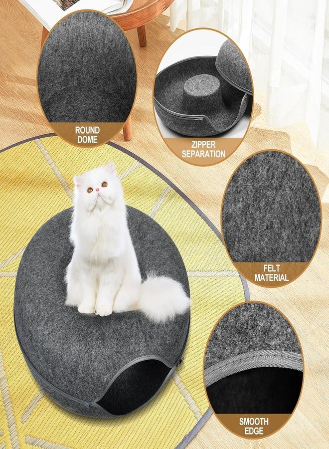 Abhsant Cute Pet Fleece Bed Puppy Dog Cat Sleeping Igloo House Non-Slip Warm Washable,Tent Bed for Winter Rabbit and Dogs Triangle Nest Cozy Bed || Large Size || (AB-01, 24 X 12 in) - Image 3